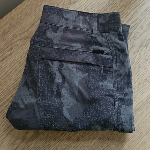 prAna Sky Canyon Jogger Pants Women’s 8 Gray Camo Zip Pockets Hiking - Picture 16 of 16
